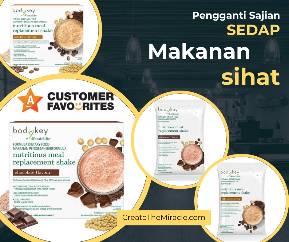 Amway BodyKey Pengganti Sajian | Makanan Sihat dan Sedap | Perniagaan Paling Mudah Dimulakan